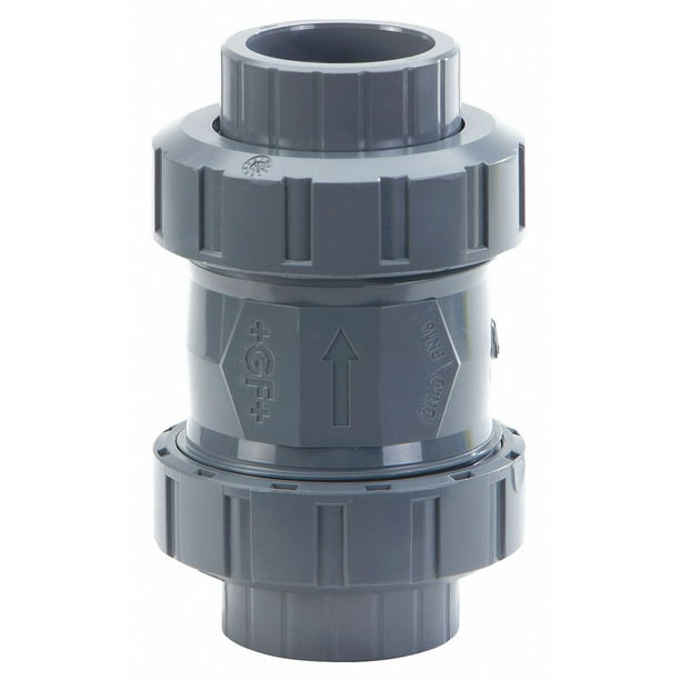 Fischer Spring Check Valve,PVC,1",Socket 161562104