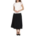 thumbnail image 2 of INSPIRE CHIC Women's Lace Short Sleeve Tops 2026 Casual Summer Blouse Tee Shirt 2XL White, 2 of 5