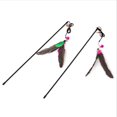 thumbnail image 2 of 2PCS Cat Teaser Wand Interactive Fake Feather Bell Cat Teaser Toy Pet Play Toy, 2 of 6