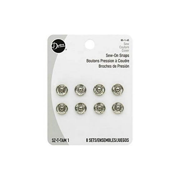 Dritz Sew on Snaps 1 Nickel 8pc