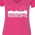 thumbnail image 4 of Inktastic Washington Dc Skyline Cities Women's V-Neck T-Shirt, 4 of 5