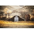 thumbnail image 2 of Art.com An Old Barn And Water Tank In The Early Morning Light Along Highway 25 In San Benito County Stretched Canvas Print Wall Art by Ron Koeberer, 18" x 12", 2 of 4