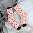 thumbnail image 5 of Pofeuu Ladybug With Flower Print Crew Socks, Adult Running Hiking Socks for Youth and Adult, 5 of 6