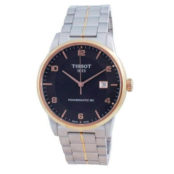 Tissot T086.407.22.067.00 41 mm T-Classic Luxury Powermatic 80 Automatic Men Casual Watch&#44; Black