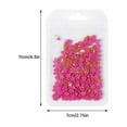 3D Flower Nail Ornaments Flower Decal Pendant Platinum Pearl Flower