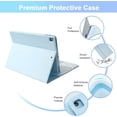 thumbnail image 3 of KOMI Wireless Keyboard Case with Touchpad for iPad 10.2" 9th 8th 7th Generation, Detachable Bluetooth Keyboard with Pencil Holder for iPad 10.2 Inch/iPad Air 10.5"(3rd Gen)/iPad Pro 10.5 in, Blue, 3 of 5