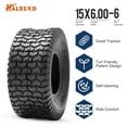thumbnail image 4 of HALBERD 15x6.00-6 15x6-6  Turf Friendly Lawn Tire Great Traction  Lawn Garden Mower Tires for Garden Tractors, 4 of 5