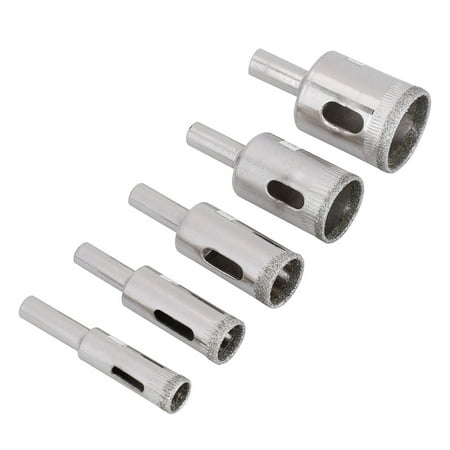 

New 5pcs 10-25mm Tool Drill Bit Hole Saw Sets For Glass Ceramic Marble