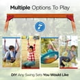 thumbnail image 5 of DOLPHIN PLAYGROUND Cedar Wooden Swingset with Trapeze and Hardware, 5 of 9