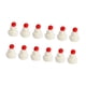 thumbnail image 2 of 12 piezas de mini sombreros de punto navideños Gloria adorno navideño gorro blanco, 2 of 9