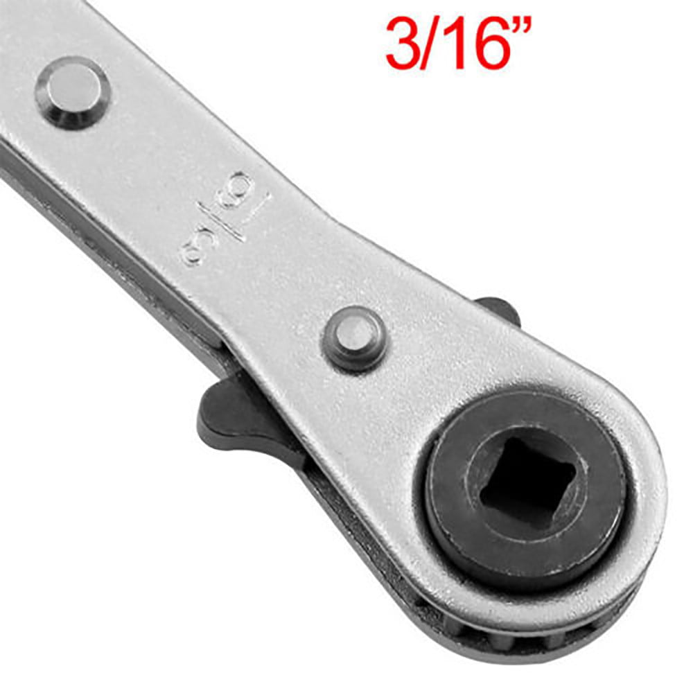 HVAC Refrigeration Combination Ratchet Service Wrench 1/4 3/8 3/16 5/16 AS 