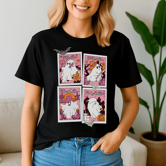 Wicked Boo Howdy Tshirt, Peek A Boo, Howdy Cowgirl Witches, Halloween Shirt