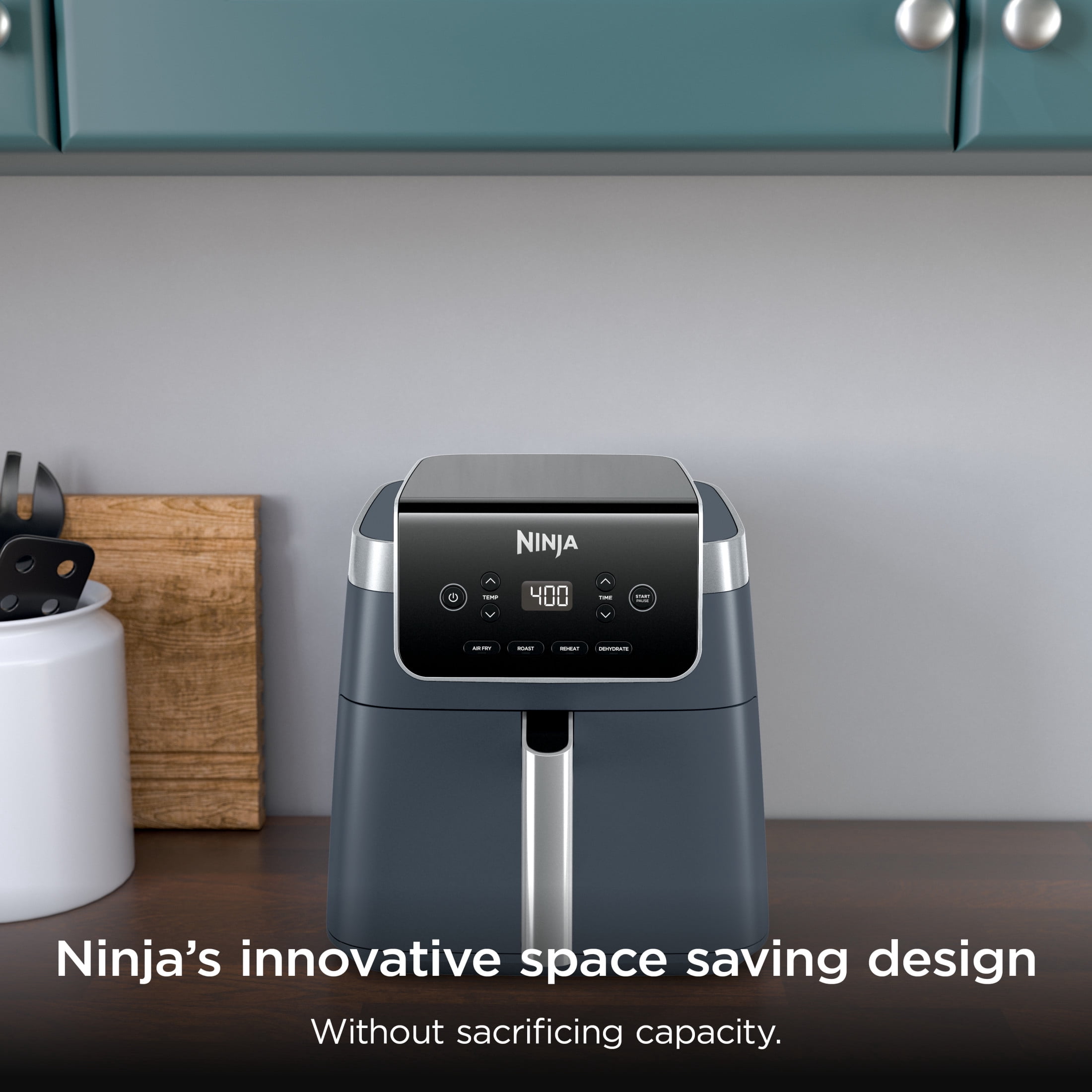 Ninja Air Fryer Pro XL 6.5-Qt, 4-in-1, Air Crisp Technology, Nonstick Crisper Plate, AF180WMBL Cyberspace