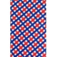 thumbnail image 2 of Patriotic Red, White and Blue Check Pattern Vinyl Flannel Back Tablecloth 52" x 70", 2 of 4