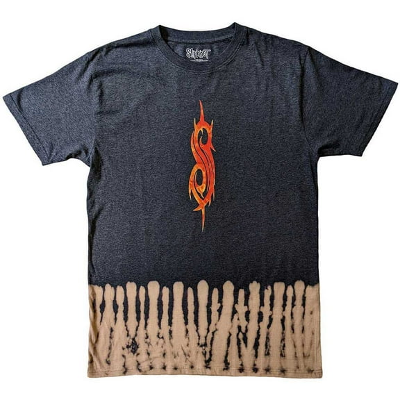 Slipknot Unisex T-Shirt: The End So Far Tribal S Bleach (Back Print & Wash Collection)