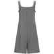 thumbnail image 4 of Mono de verano liso con botones para mujer - Mono informal sin mangas con tirantes ajustables y bolsillos laterales, 4 of 4