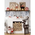 thumbnail image 3 of Grey Christmas Mantel Scarf Fireplace Decorations for Living Room, Gnomes Xmas Snowflake Gifts Winter Fireplace Mantel Scarf Cover Runner for Halloween/Thanksgiving/Christmas Decor 90"x17", 3 of 6