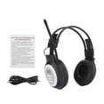 thumbnail image 2 of Zxpjkyu FM Headphone Radio Receiver Wireless Headphone Radio Headset Suitable for meetings, sports and daily work headphones, 2 of 9
