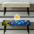 thumbnail image 5 of Xoenoiee Butterfly Flower Print Soft Stretch Dining Bench Cover, Waterproof Elastic Removable Seat Cushion Slipcover for Kitchen Dining Bench Seat Protector, 5 of 7