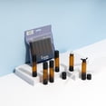 thumbnail image 1 of Refillable Roller Bottle - 6 Pack, 10ml/0.33 floz), Easy Fill & Refill, Roller, Dropper & Refill Utility, Amber & Black, 1 of 10
