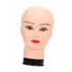 thumbnail image 5 of Cabeza de maniquí calva, modelo de tocado, accesorio de exhibición, práctica estable, exhibición de peluca para gorra, peluca de salón, auriculares Base Negra Hembra, 5 of 8