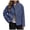 Navy-B4Wff, variant on OJSFQUFP Womens Double Cropped Peacoats Wool Blend Casual Overcoat Long Sleeve Jacket Soild Color Business Casual Winter Warm Short Jacket