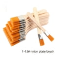 thumbnail image 1 of Pincel de lana de nailon, pincel para pintar, pintura al óleo, pincel con mango de madera, pincel de arte, pincel para pintura al óleo para niños, pincel de nailon, 1 of 4