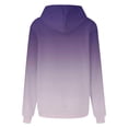 thumbnail image 5 of Lovskoo Long Sleeve Sweatshirt for Women Trendy T-Shirt Christmas Printing Hooded Pockets Blouse Tops Purple 2XL, 5 of 6
