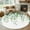 Sage Green, variant on Burnt Orange Beige 3x5 Area Rugs, Abstract Modern Oil Painting Geometric Non-Skid Rubber Backing Large Rectangle Rugs - Living Room Bedroom Home Office, Indoor Floor Mat Carpets Washable Rug