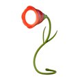 thumbnail image 2 of Fridja Roses Book Light for Reading, USB Rechargeable Flower Lamp, Bendabled Light with 3 Color Modes and Stepless Dimming for Reading at Night, Gifts for Book Lovers, Red, 2 of 6
