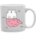 thumbnail image 1 of Mercat - Cat Fish Print Mug, 1 of 1