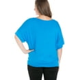 thumbnail image 2 of Women's Plus Size Short Sleeve Loose Fitting Dolman Top, 2 of 2