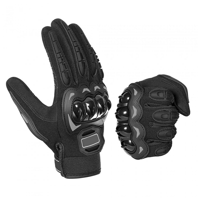 2x Motorcycle Gloves Touch Screen Protection Motorbike Gloves Gloves for Men Women Cycling Sports Training Motocross Road Black XL