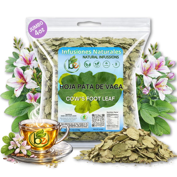 Pata De Vaca 4 oz Herbal Tea (Cow's Foot Leaves TEA) Crafted By Nature100% All Natural Fresh Tea Tea, non-GMO, Gluten-free.