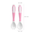 thumbnail image 2 of Vorkoi Baby Training 2-Piece Flatware Set with TPE Handles, 2 of 6