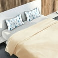 thumbnail image 5 of Yayeee Pillowcase Standard Size Set of 2 Satin Wrinkle Resistant Pillow Case, Blue Simple Cartoon Snowmen, 5 of 8