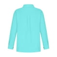 thumbnail image 4 of Mgmyaa Button Down Shirts for Women Long Sleeve V Neck Collared Shirt Tops with Two Pockets, 4 of 7
