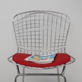 thumbnail image 4 of Mod Made Mid Century Modern Chrome Wire Counter Stool - Set of 2-Color:Red, 4 of 5