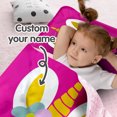 thumbnail image 2 of KAINSY Personalized Toddler Sleeping Mat for Preschool, Slumber Bag with Pillow and Blanket, Custom Name Daycare Nap Mat for Kids, Rose Red Sleep Mat for Kindergarten Girls, 2 of 8