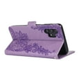 thumbnail image 3 of Dteck Compatible with Galaxy A52 Case, Folio Magnetic Hand Strap Case, Wallet Card Slot Bling Love Flower Pattened Diamond Crystal Case With Kickstand for Samsung Galaxy A52 5G/4G,
Purple, 3 of 7