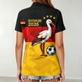 thumbnail image 4 of Women's Football Graphic T-Shirt, Women's Fashion Printed Short Sleeve Sports Top, Casual Athletic Workout Tee for Soccer Tournament 2026 Watermelon Red Size: M, 4 of 5