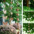 thumbnail image 4 of Metal Rain Chain for Gutters Decorative Downspout Garden Rain Catcher Lot Q5 |α Q2I5, 4 of 5