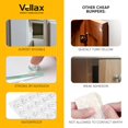 thumbnail image 3 of Topes para puertas de gabinete Vellax, 64 piezas, transparentes, de goma, 1,3 cm, 3 of 9