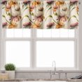 thumbnail image 3 of Ambesonne Floral Valance & Curtain, Vintage Botanical Flower Art, 55"x30", Cream Pistachio Green, 3 of 7