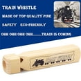 thumbnail image 4 of 2 piezas de silbato de tren de madera de 4 tonos, juguete educativo para bebés, regalo musical de madera para niños, 4 of 7
