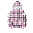 thumbnail image 2 of ZUKMRJPC Women's Vintage Plaid Hoodies Long Sleeve Cute Bow Full Zip Hooded Sweatshirt Fall Winter Warm Comfy Outwear with Pockets, 2 of 3