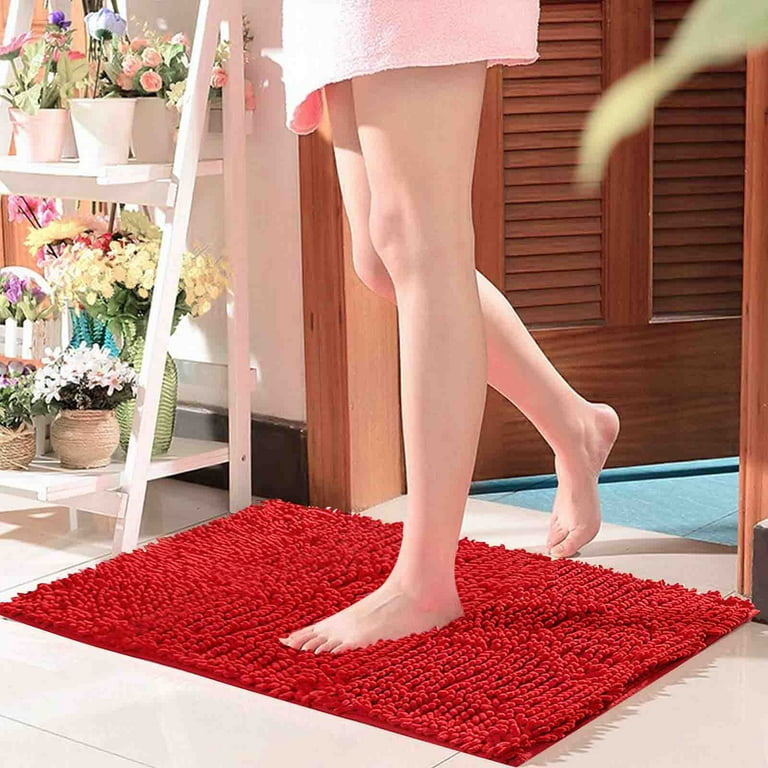 Red Bathroom Rugs