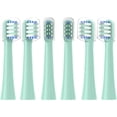 thumbnail image 1 of Replacement Toothbrush Heads Compatible with Colgate Hum Connected Smart Battery Toothbrush Refill Head, Green, 6 Pack, 1 of 6