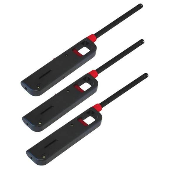 3 Pack Gas Lighters 11" Butane Stove Kitchen Fireplace BBQ Grill Utility Lighter, USA, Brand MegaDeal