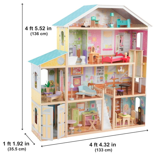 KidKraft Majestic Mansion Wooden Dollhouse with 34-Piece